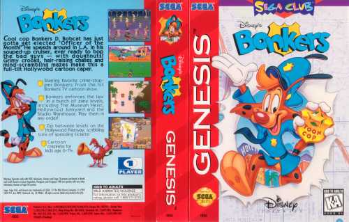 bonkers sega genesis