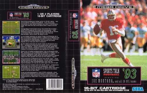 Sports Talk Football 93 Sega Genesis Complete Box Manual Game Works