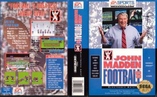 John Madden Football '98 Case (SEGA Genesis) Authentic BOX ONLY!