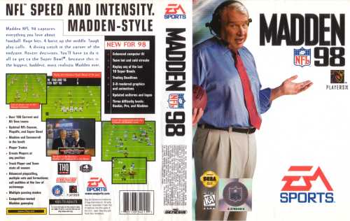 Every John Madden NFL Football Sega Genesis Opening Intro 91 92 93 CE 94 95  96 97 98 