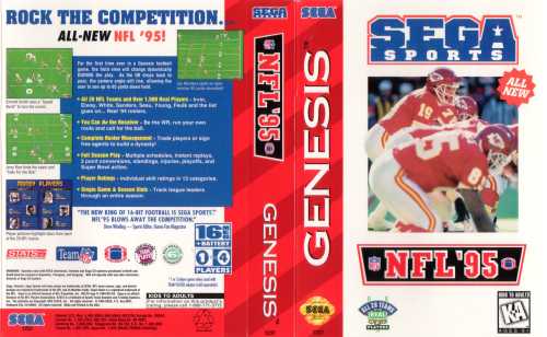 Madden NFL 95 Sega Genesis Boxed Used