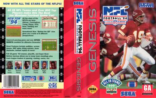 NFL Sports Talk Football '93 Sega Genesis Boxed Used