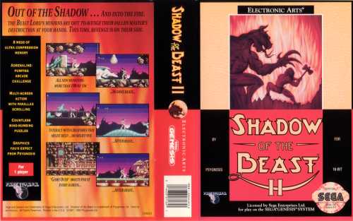 shadow of the beast 2 sega genesis