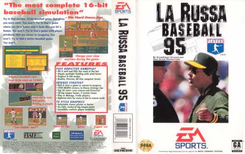 Tony Larussa Baseball [Sega Genesis]