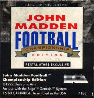 John Madden NFL '95 (1994) by High Score Productions Mega Drive game