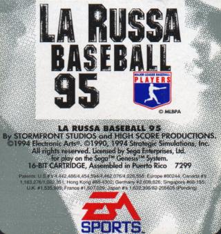 Tony Larussa Baseball [Sega Genesis]